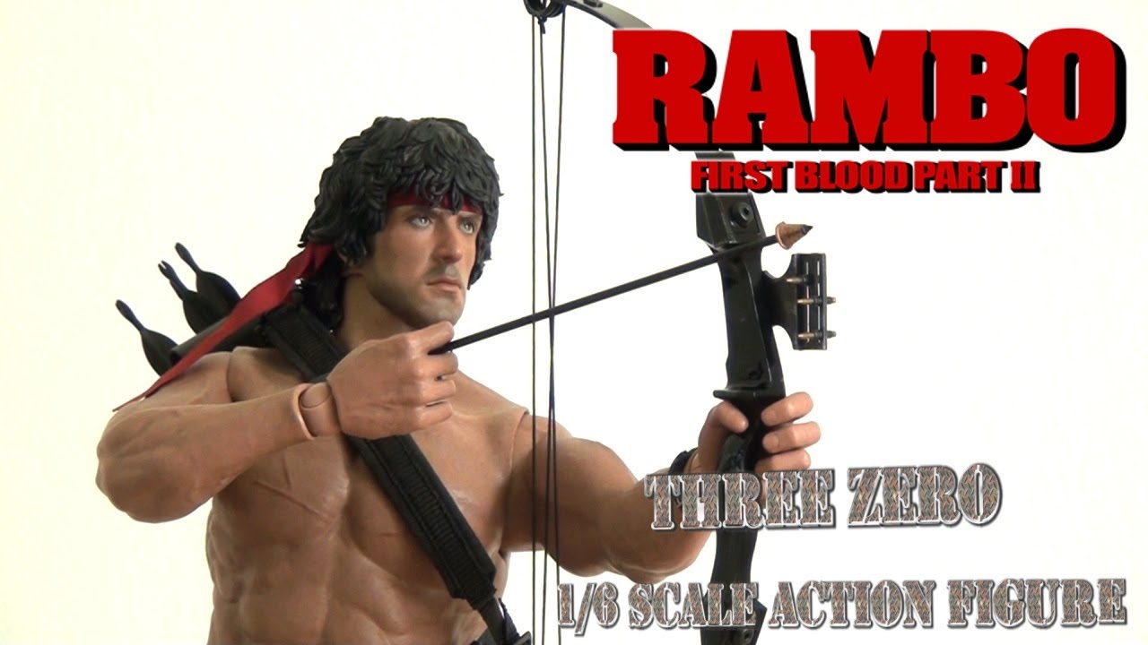 Threezero Rambo: First Blood Part II SiXTH John Rambo 1/6 - PLANET MOVIE STORE LOJA DE ACTION FIGURES