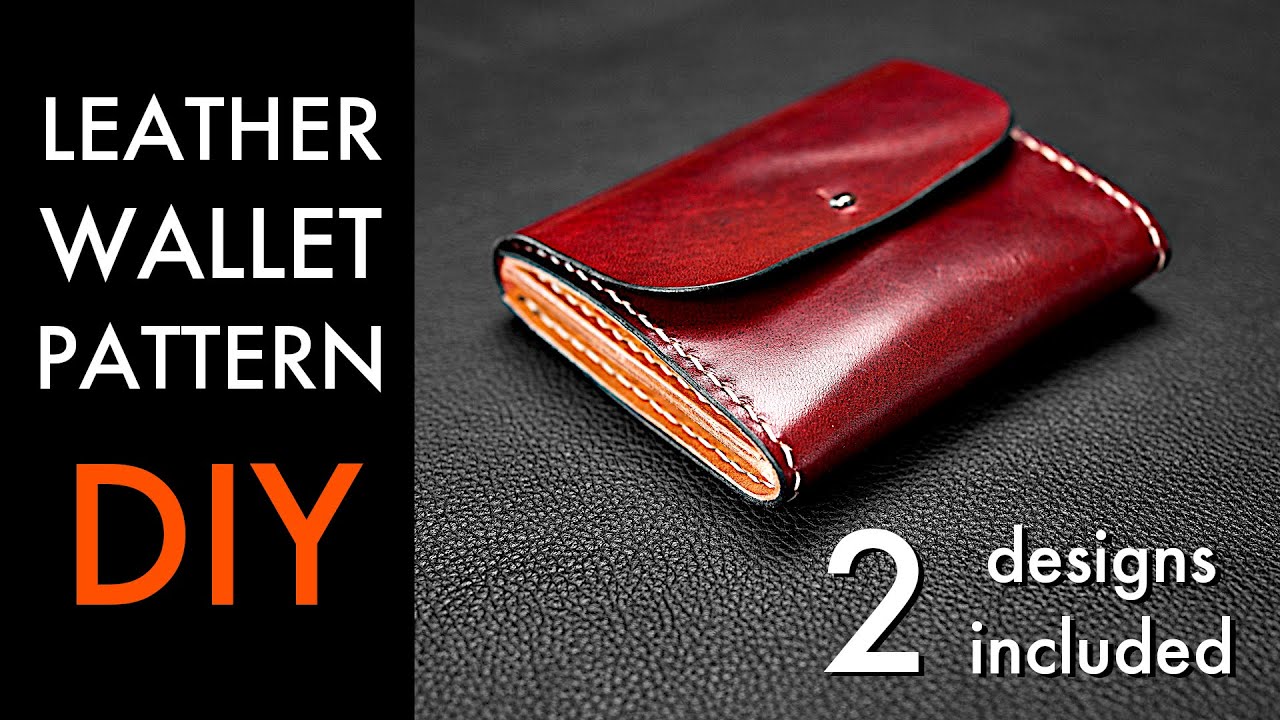 Leather Wallet DIY - Pattern Download and Free Tutorial Video 
