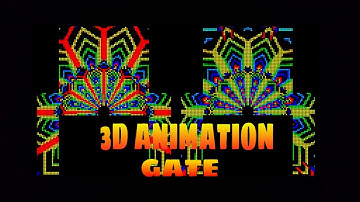 3D ANIMATION RGB PIXEL GATE