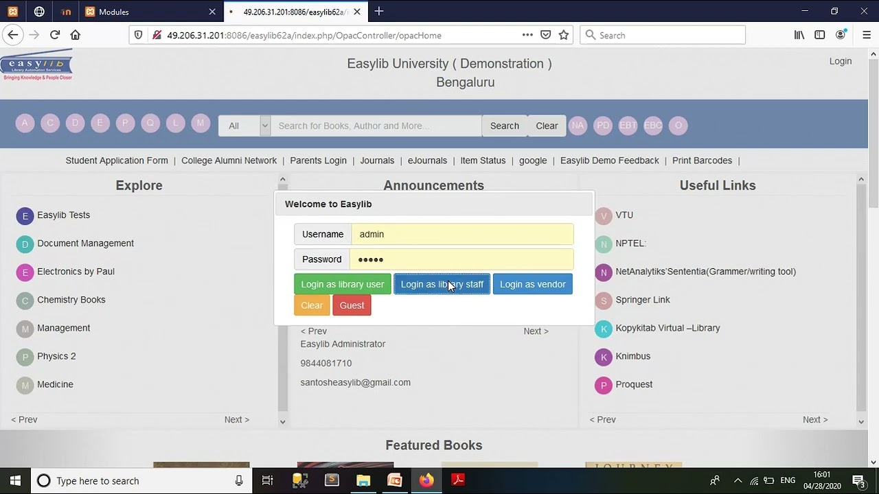 Book Accession Register