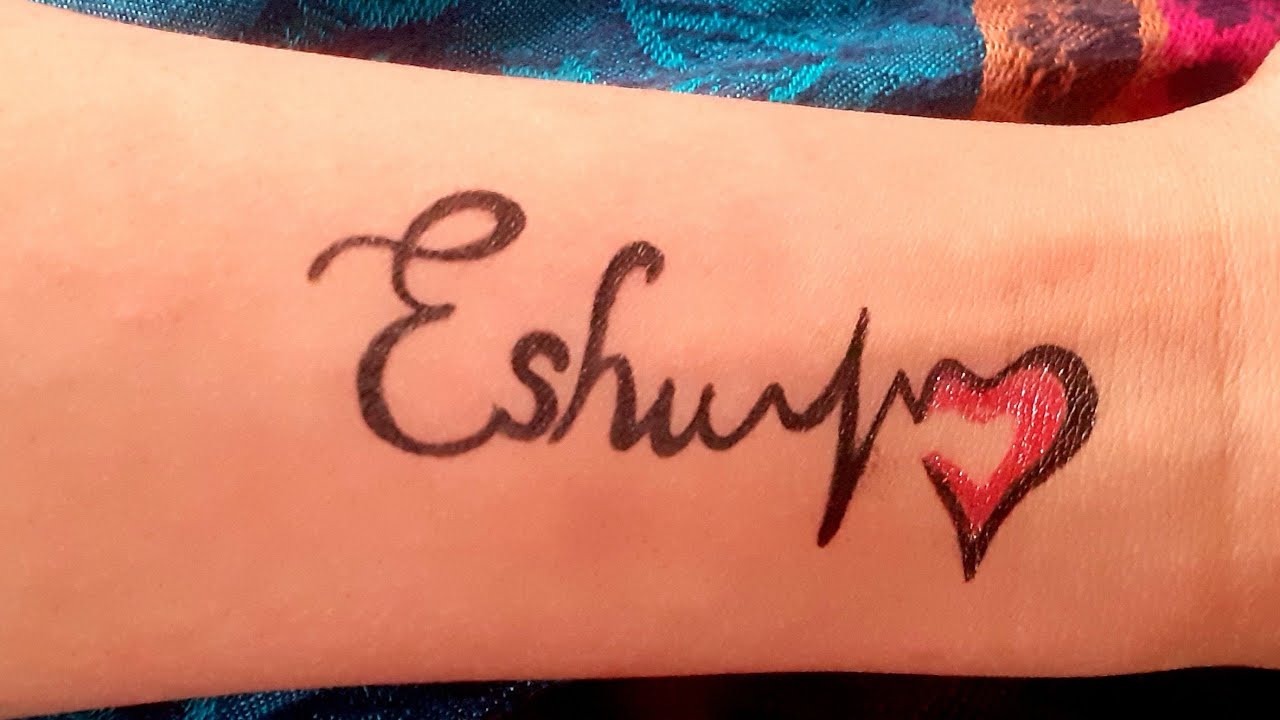 Ishu Name Tattoo  Ishu Tattoo  YouTube