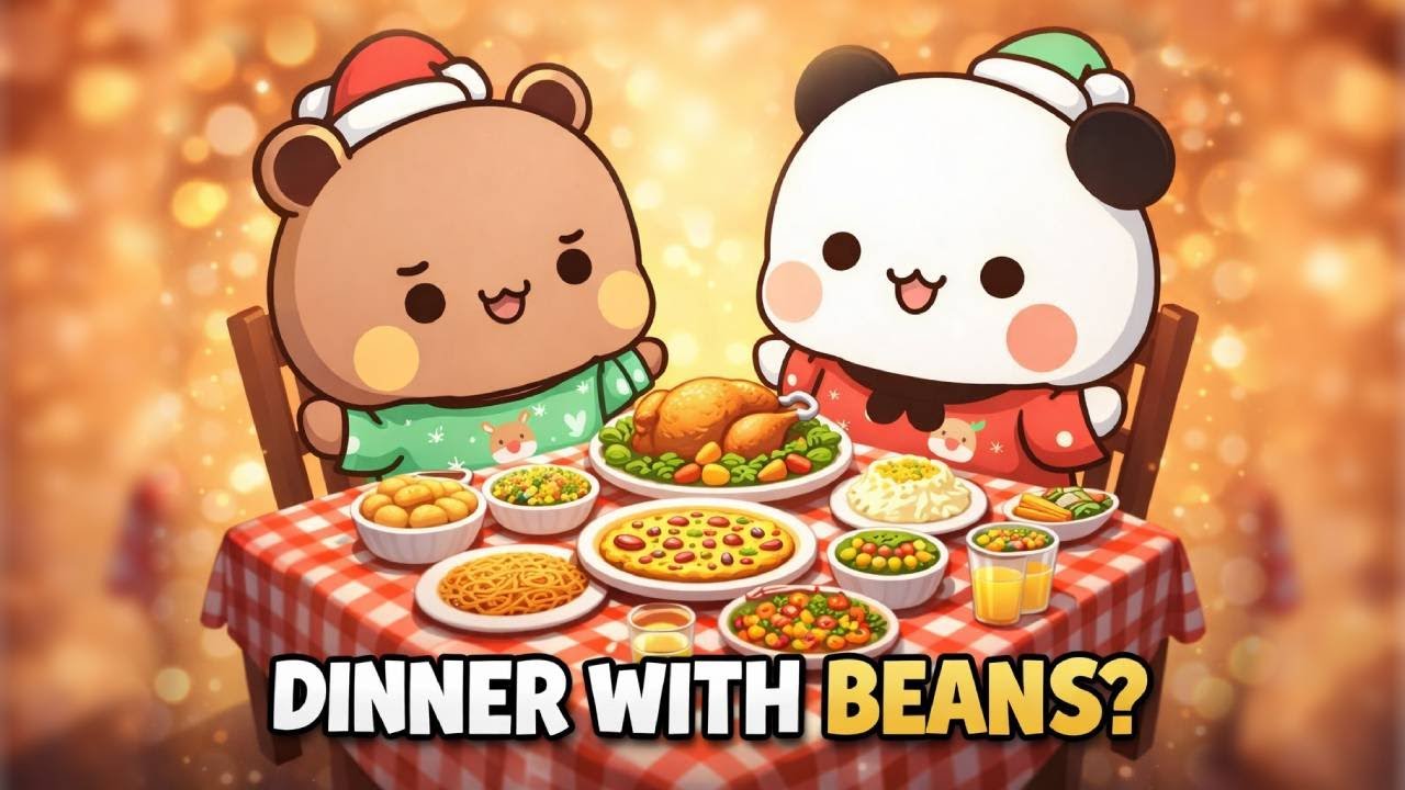 Dinner With Beans But Dudu ? | Bubu Dudu | Goma Peach | Milkmoachabear | Cute Couple | Animation