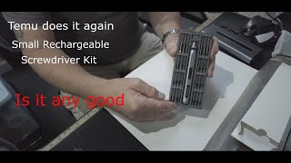 Unboxing Rechargeable Screwdriver Kit from Temu is it really Any good Lets see
