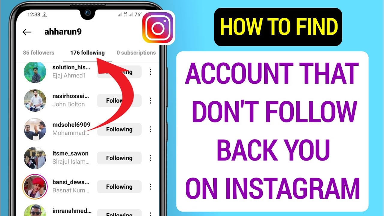 How To Find Account That Don't Follow Back You on Instagram (2023 ...