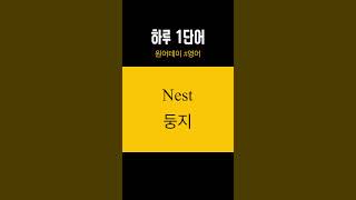 #영어 #nest #둥지 #oneaday #원어데이 #오늘부터시작 #하루에하나씩 #koreanlanguage #영어공부 #하루한단어