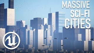 How to Make MASSIVE Sci Fi Cities in UE5 | Unreal Engine 5 Scene Design