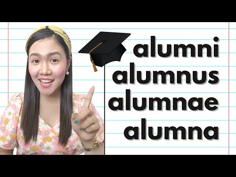 Alumni, Alumnus, Alumnae, Alumna - Proper Usage || English Vocabulary || Aubrey Bermudez