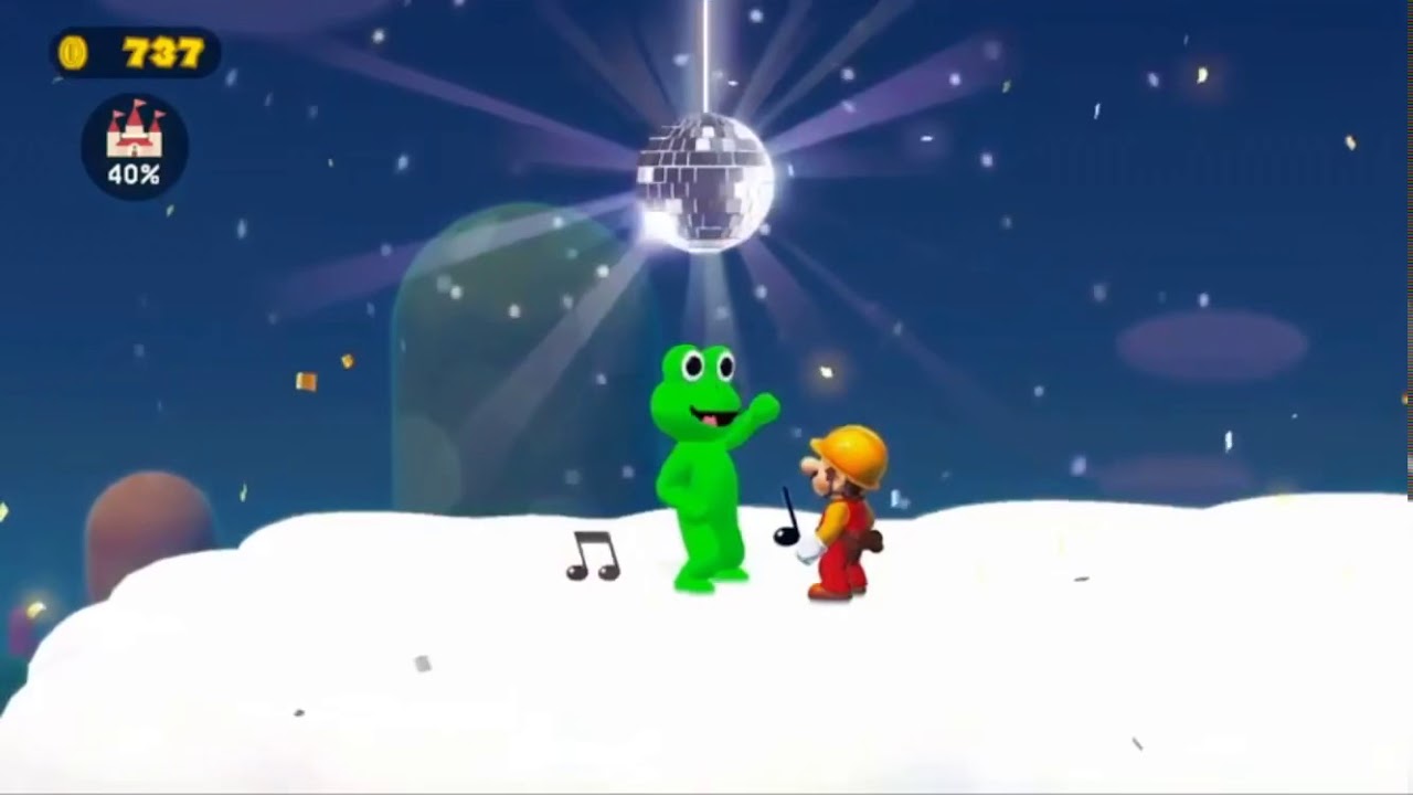 Super Mario Maker: The Sound Frog Dance - YouTube