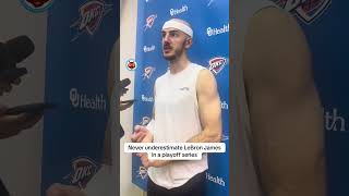 I asked Alex Caruso what it's like preparing for LeBron James as an opponent in the playoffs.