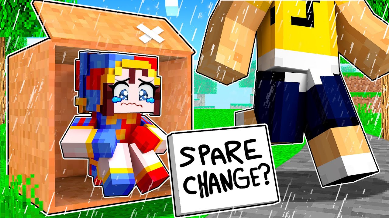 POMNI is HOMELESS in Minecraft!