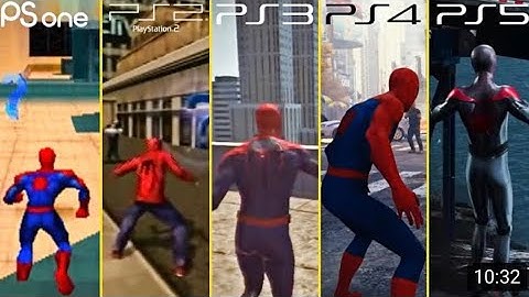 PS1 vs PS2 vs PS3 vs PS4 vs PS5 (Spider-Man edition)