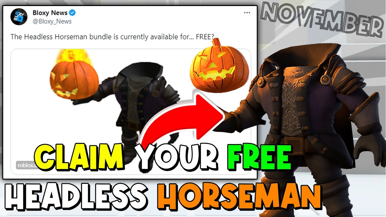 Roblox  How to get Headless Horseman bundle - GameRevolution