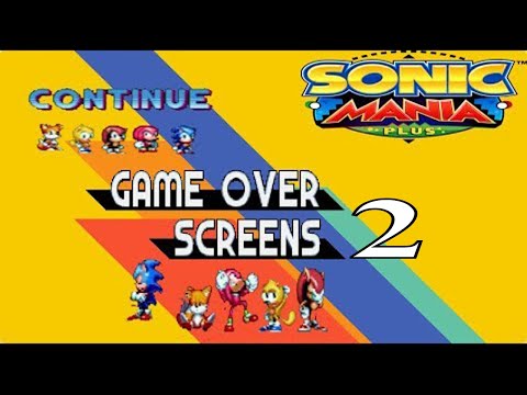 Sonic Mania Plus Game Over Continue Animations Complete