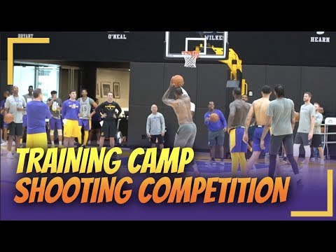 Lakers Training Camp: Shooting Competition LeBron, Kuz, Ingram, Lance vs Rondo, Beas, KCP, Javale