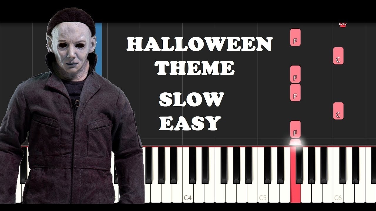 Halloween Theme - Michael Myers (SLOW EASY PIANO TUTORIAL) - Piano