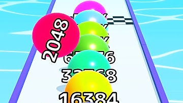 Ball Run Infinity Number Up To (128M, 256M, 512M, 1024M) ! All Levels Gameplay Part 169 android, ios