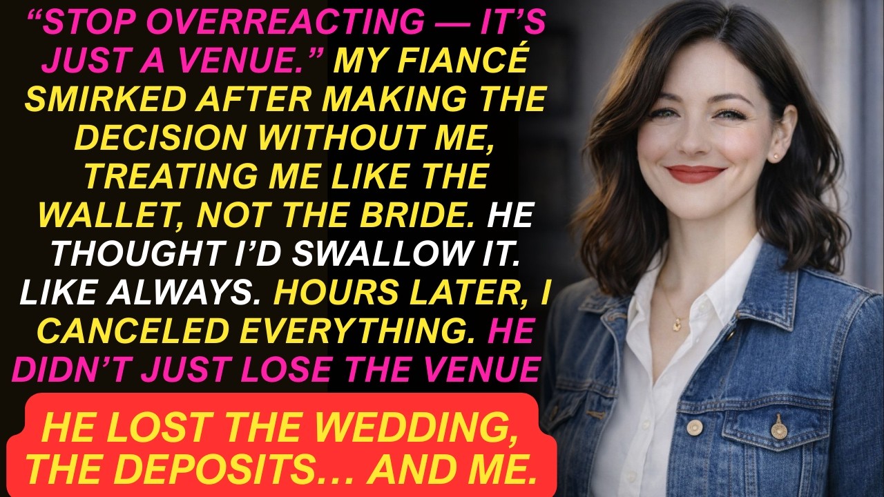 “Stop overreacting—it’s only a venue,” my fiancé laughed. Hours later, he lost more than that.
