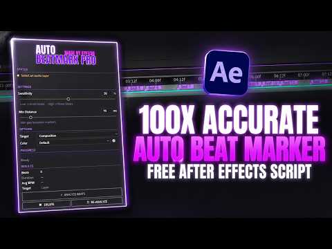 Mark Audio Beats Automatically in After Effects | Free Script to Mark Audio Beat with 100% Accuracy