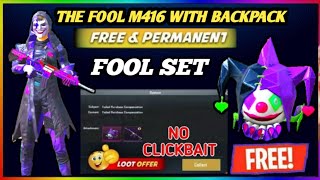 FREE MAIN KAISE MILA|HOW TO GET THE FOOL BACKPACK SKIN AND THE FOOL M416 SKIN IN FREE|NO CLICKBAIT| screenshot 4