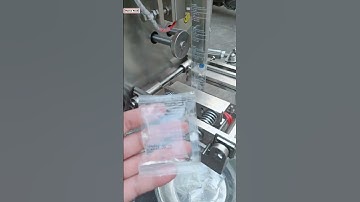 Apple sauce paste automatic vertical bag form fill seal machine bagging machine testing video