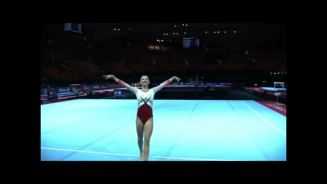 Julia Weissenhofer (LIE) FX: 2022 Jr. European championships QF