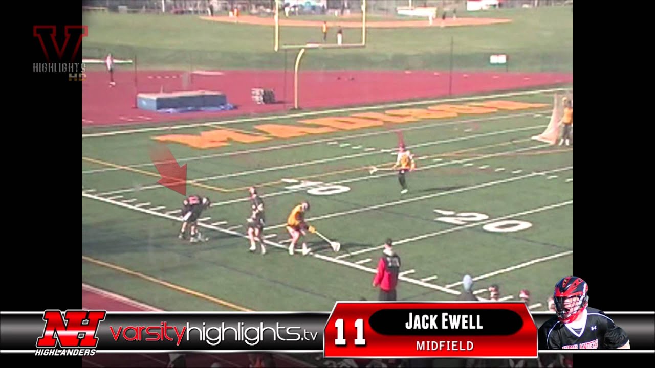 football score Jack Ewell 2012 Lacrosse Highlights (Northern Highlands Boys LAX)