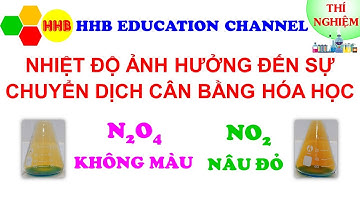 Thí nghiệm chứng minh sự ảnh hưởng của NHIỆT ĐỘ đến sự chuyển dịch cân bằng hóa học