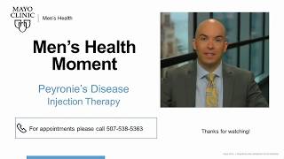 Mens Heath Moment Peyronies Disease Injection Therapy