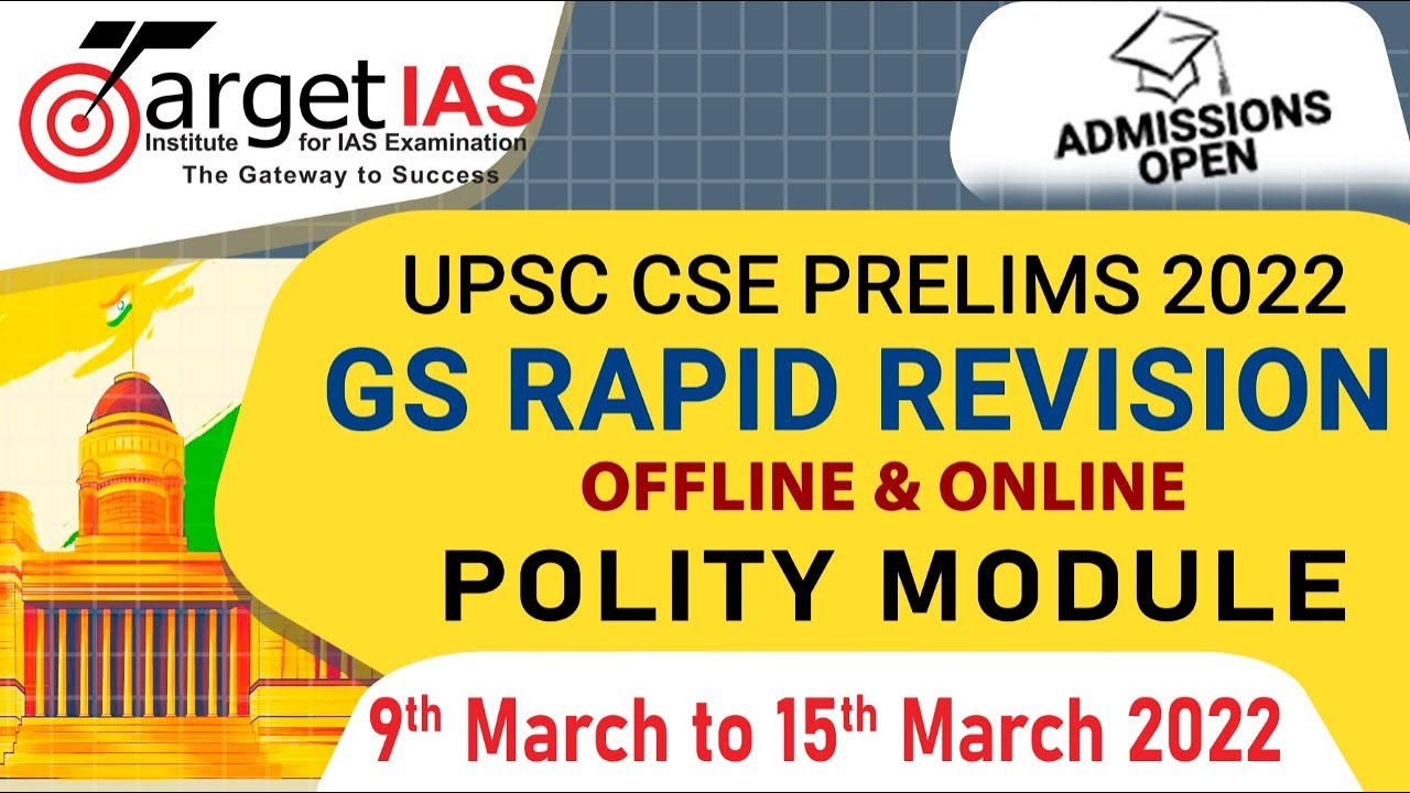 Gs Module Upsc UPSC CSE GS RAPID REVISION OFFLINE & ONLINE | POLITY MODULE | Sosin ...