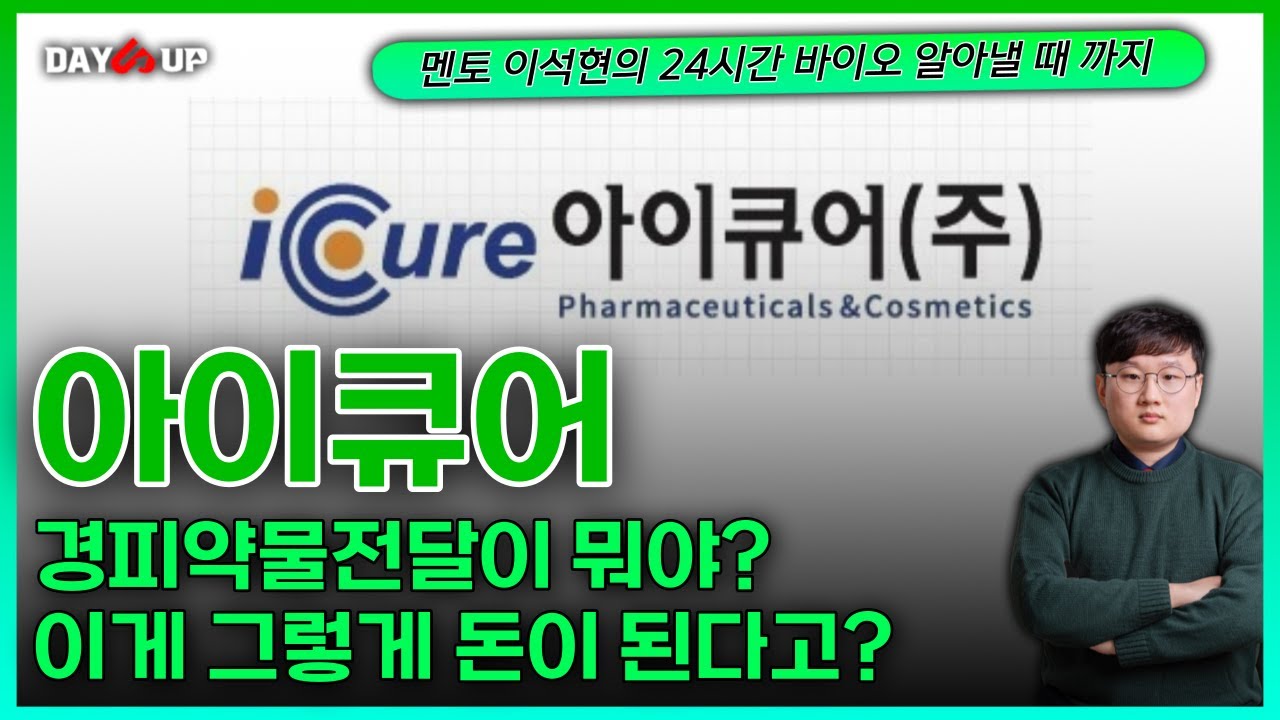 아이큐어 - 경피약물전달이 뭐야? 이게 그렇게 돈이 된다고?