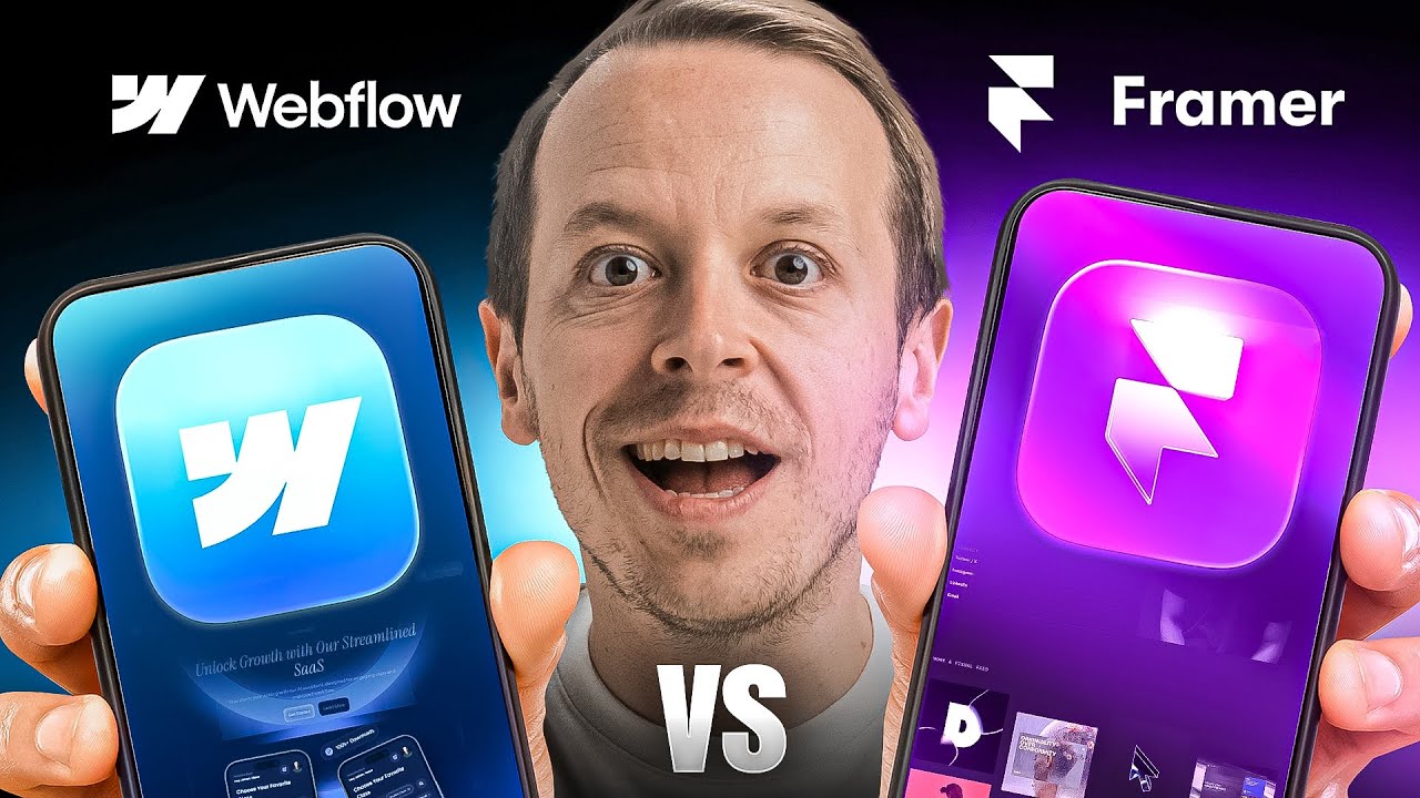 Webflow vs. Framer [2 Min.] - Which one is better? - YouTube