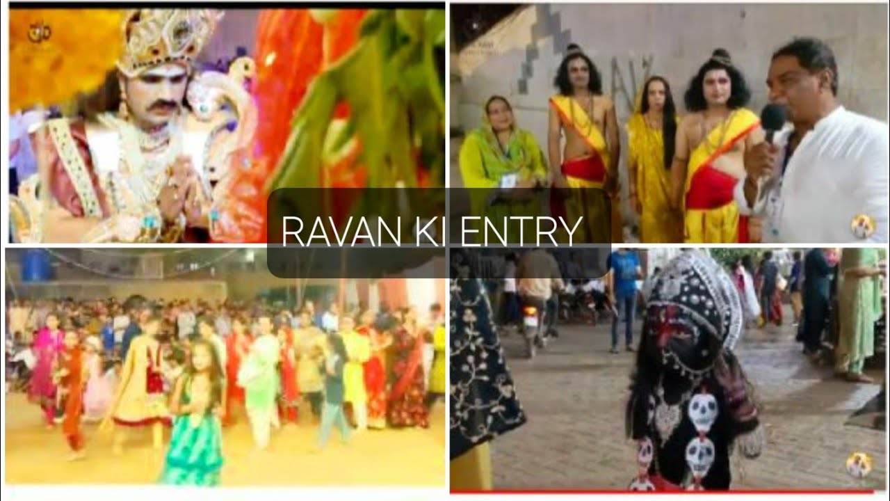 RAMAYAN MAI RAVAN KI ENTRY SHRI SWAMINARAYAN MANDIR KARACHI PAKISTAN.(NAVRATRI 6TH DAY)(