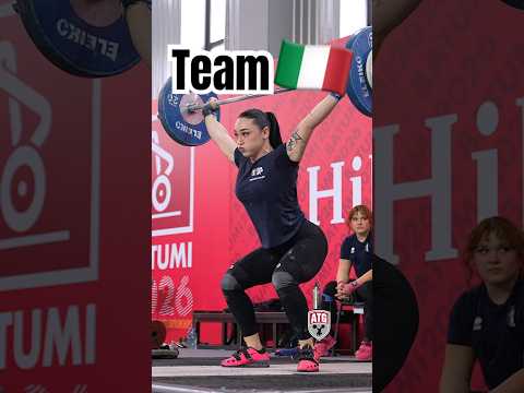 Video Team Italy ?? 2026 European Weightlifting Championship Sergio Massidda, Giulia Imperio Miserendino