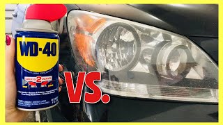 The TRUTH about WD 40 vs Headlights!! (Cleaning Hacks for Lazy People) | Andrea Jean