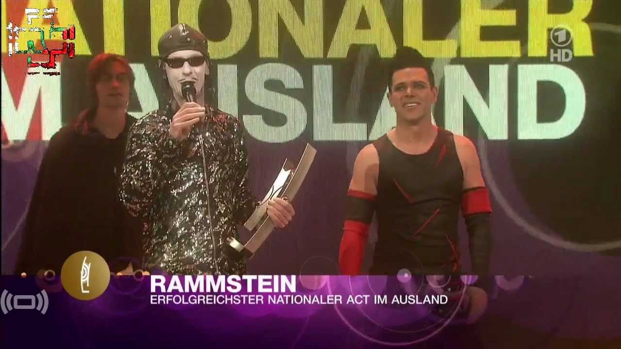 [HD] RAMMSTEIN - ECHO 2012 -  ERFOLGREICHSTER NATIONALER ACT IM AUSLAND