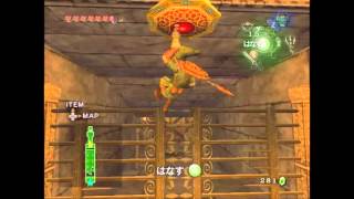 Easier Gate Skip before Armogohma
1. Pull out the bomb just before you cross the final gap (you can pull it later if you want).
2. Line up on the edge of the tile and C-Up and pull out Clawshot.
3. Aim up. It doesnt have to be on the exact center of the target. You want to aim towards the middle of the target though.
4. Fire Clawshot. Turn around almost 180 degrees.
5. Let the bomb hit you. Easier Gate Skip before Armogohma