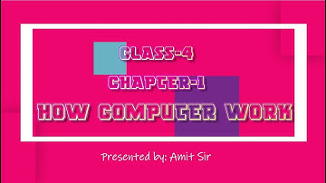 CLASS-4 HOW COMPUTER WORK