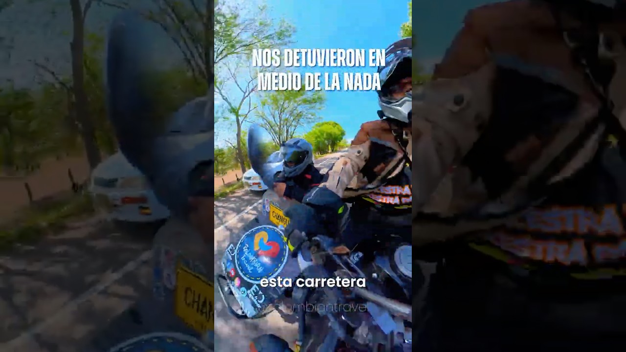 Desconocidos nos detienen en plena carretera 🇨🇴 #colombia #moto