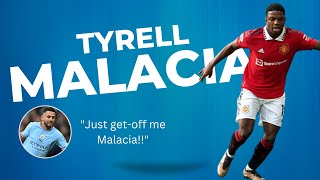 Tyrell Malacia Annoying Mahrez for Whole 90 Minutes | Man United vs Man CIty screenshot 1