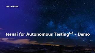 Hexaware's tensai for Autonomous Testing NG demo - Guidewire application