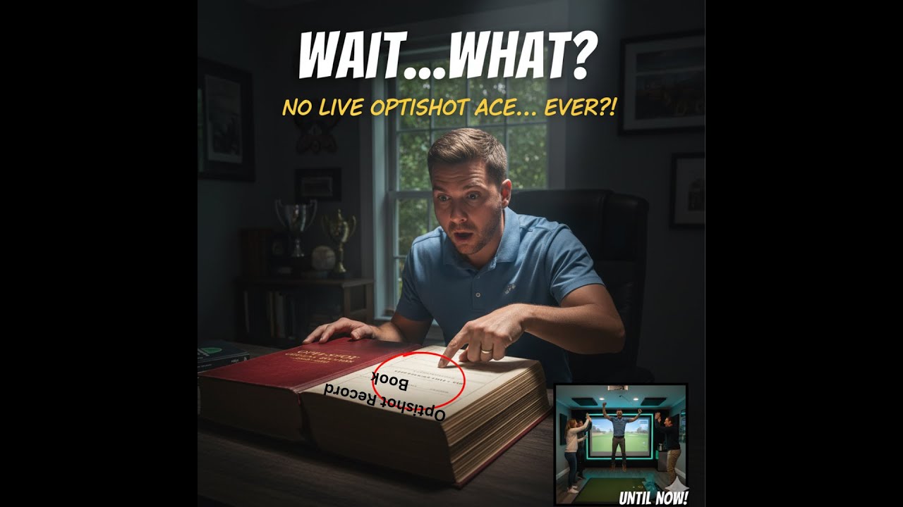 🎉⛳FIRST EVER LIVE OPTISHOT HOLE IN ONE! 🏆🔥Optishot Golf Simulator 1st ever live recorded hole in one