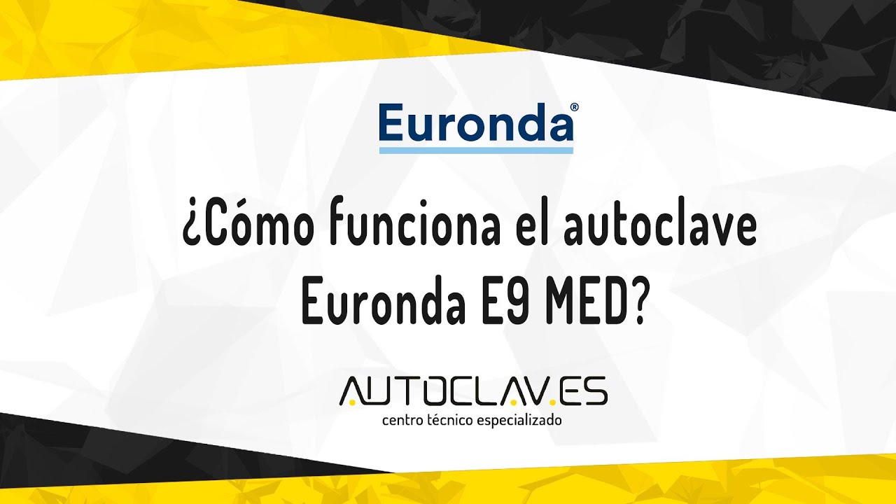 Autoclave Euronda E9 MED  - Manual de uso