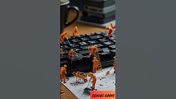 AI Mini-Creators Repairing a Keyboard 🔧🤖 | Futuristic AI Magic