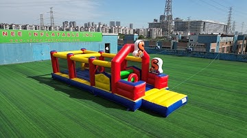 Colorful Inflatable Obstacle Course - Action-Packed Fun for Kids! Chinee Inflatables T7-568C