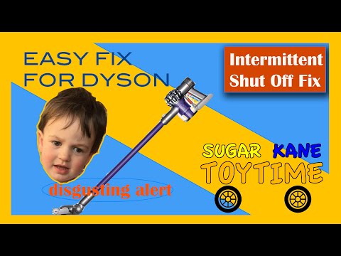 Fixing a Dyson vacuum - easy fix for intermittent shutoff problem 