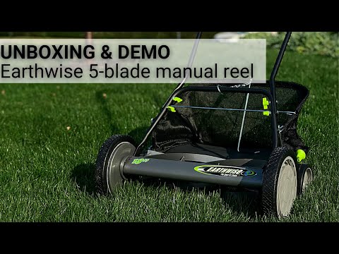 The Best Cut at the Lowest Costs 🤑 No Fuel, Oil, or Batteries! // Earthwise  5 Blade Reel Mower 