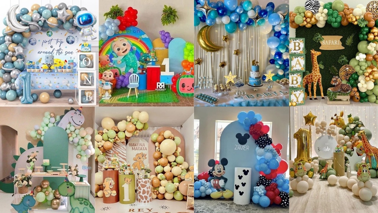🎈💙1st Birthday Decoration/First Birthday Decoration Ideas at home/Baby ...