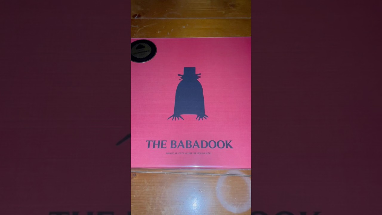 The Babadook (2014) Original Soundtrack Gray & White With Blue Splatter Pop-Up Vinyl by Jed Kurzel