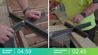 Altus Window Systems - systems explanation - Mullion Connection system vs. screwed system