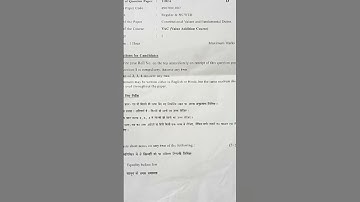 Constitutional values and fundamental duties (VAC) 1st Semester 2023 upc - 6967001002